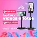 Suporte Celular Mesa Ajustável Base Reforçada Rotação 360°