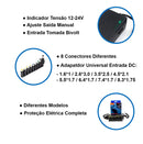 Fonte Carregador Universal Notebook Laptop 120W 9 Plugs
