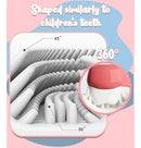 Escova Dentes Infantil Silicone Formato U 360 Graus Rosa