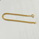 Pulseira Infantil Menino Banhada Ouro 18k 13cm Dourado