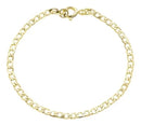 Pulseira Infantil Menino Banhada Ouro 18k 13cm Dourado